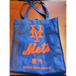 New York‎ Mets Printed Non-Woven Polypropylene Reusable Grocery Tote Bag Blue